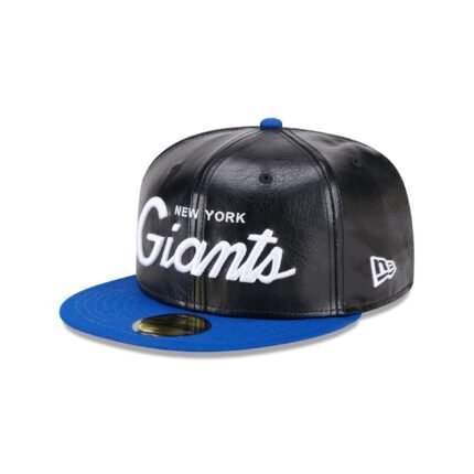 New York Giants Faux Leather Crown 59FIFTY Fitted Hat