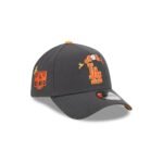 Los Angeles Dodgers Day of the Dead Graphite 9FORTY A-Frame Snapback Hat